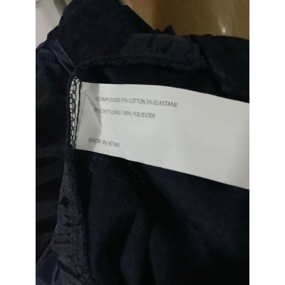 Mary Crafts Navy Blue Pleated Pants XL Cotton/Elastane Blend NWT - Picture 5 of 5